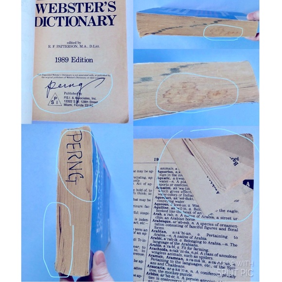 3/$15 Vintage NEW EXPANDED WEBSTER'S DICTIONARY SPECIAL EDITION 1989 - Picture 7 of 15